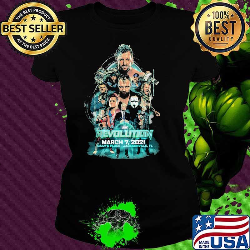 AEW Revolution March 7 2021 Poster Shirt Ladies tee AEW Revolution March 7 2021 Poster Shirt Ladies tee