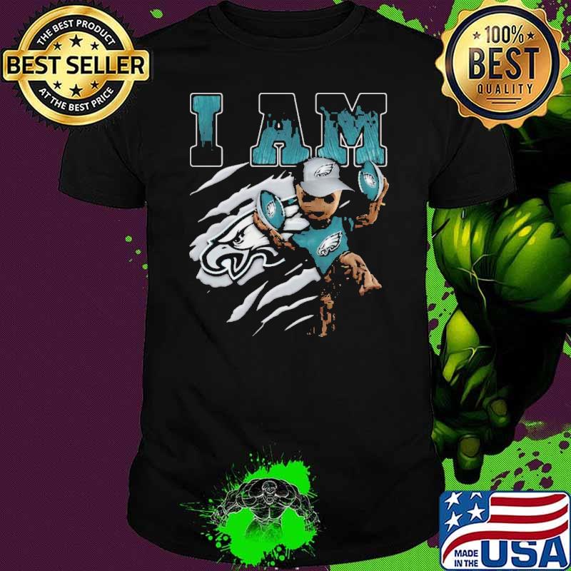 Baby Groot I Am Philadelphia Eagles Shirt