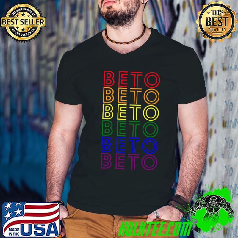 Beto O'Rourke 2022 LGBT Gay Pride Flag Classic T-Shirt