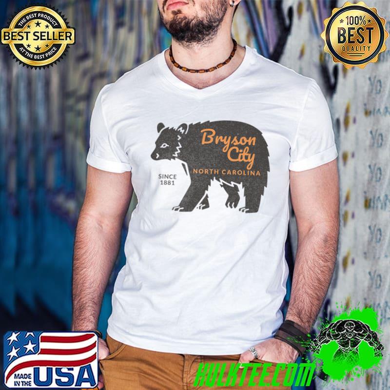 Bryson City North Carolina Mountain Towns Bear T-Shirt