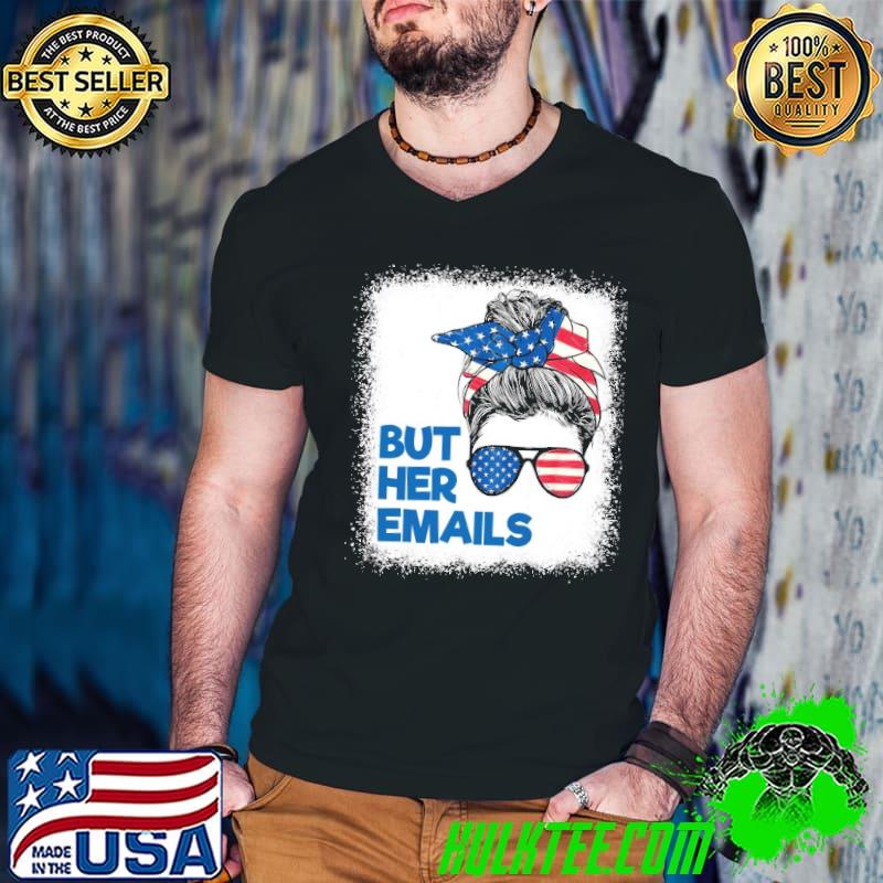 But her emails retro vintage usa flag but her emails classique shirt