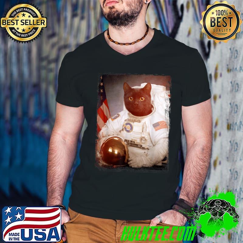 Cat Astronaut Moon Space Mission Animal Astronaut T-Shirt