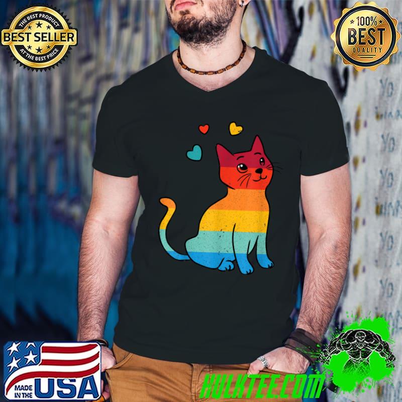 Cat Heart Vintage T-Shirt