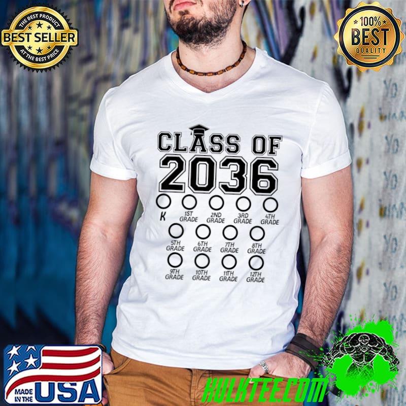 Class of 2036 check box grow with me pre-k 12th grade 2023 T-Shirt Class of 2036 check box grow with me pre-k 12th grade 2023 T-Shirt