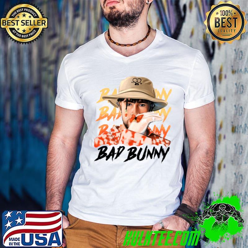 Copy of Bad Bunny in Panama Hat Un Verano Sin Ti T-shirt Copy of Bad Bunny in Panama Hat Un Verano Sin Ti T-shirt