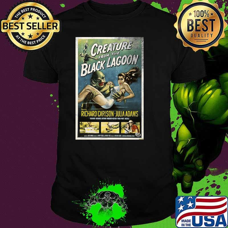 Creature from the Black Lagoon Richard Carlson Horror Movie Shirt