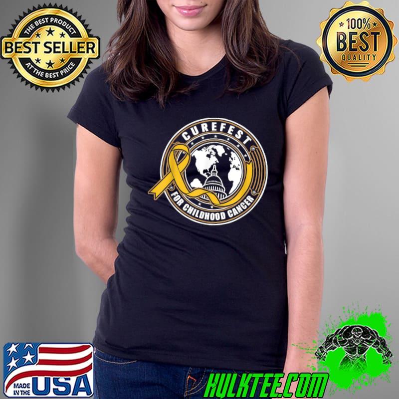 Curefest For Childhood Cancer 2022 Earth T-Shirt Ladies Tee Curefest For Childhood Cancer 2022 Earth T-Shirt Ladies Tee