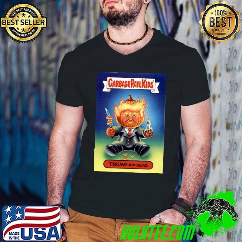 Donald Trump trumpkin head garbage pail kids halloween classic shirt
