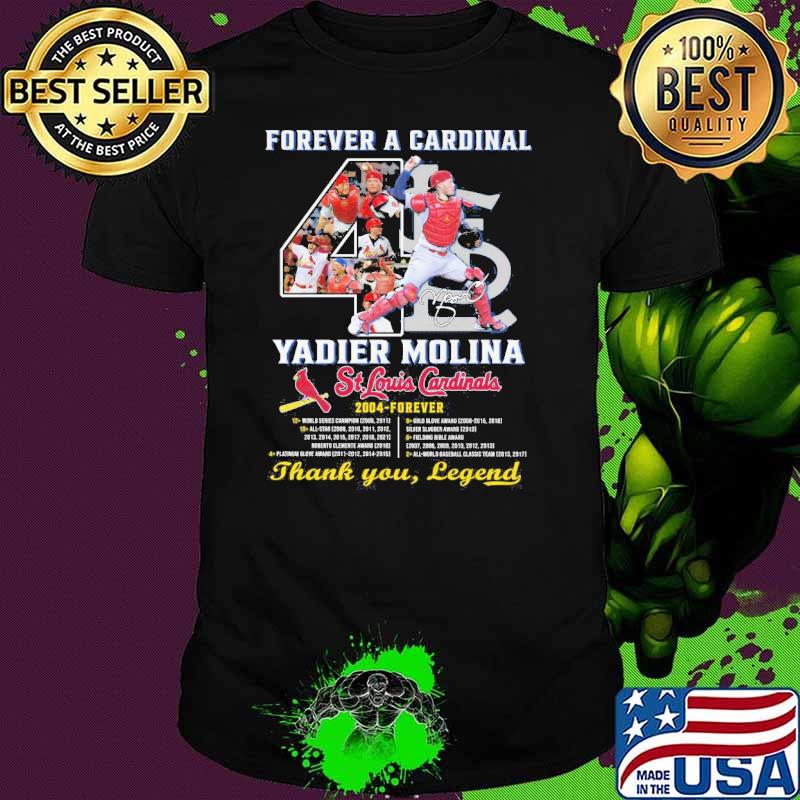Forever a cardinal yadier molina St Louis Cardinals signature shirt Forever a cardinal yadier molina St Louis Cardinals signature shirt