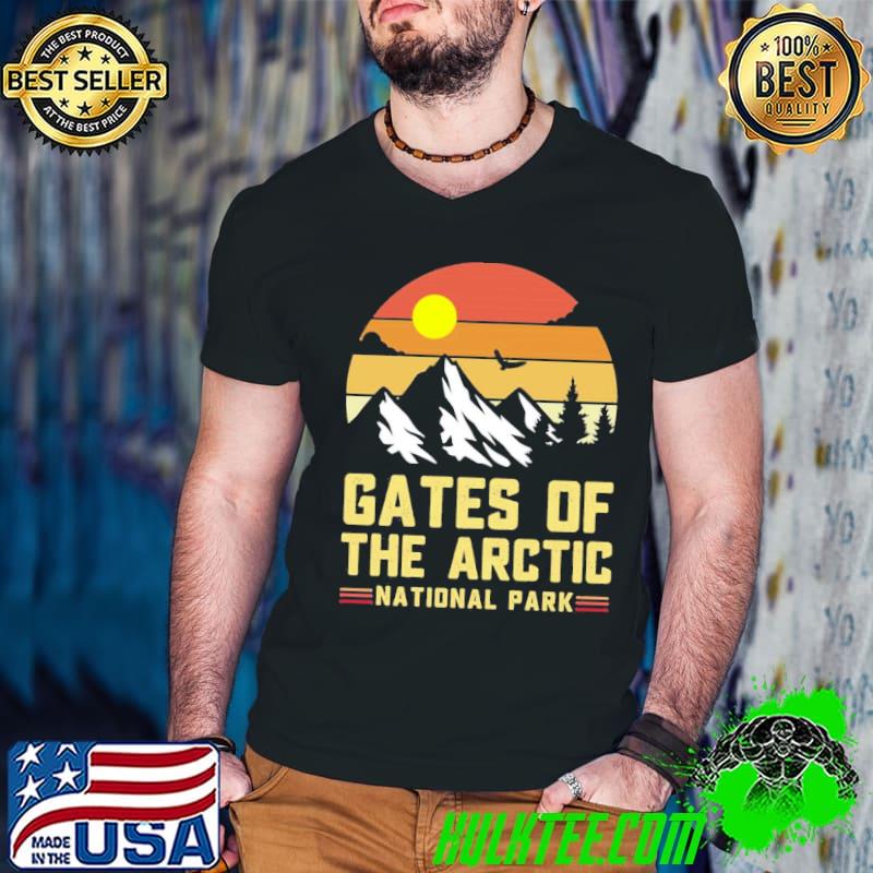 Gates of arctic national park vintage retro sunset Alaska classic shirt
