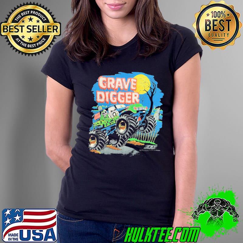 Grave digger monster truck vintage old classic s Ladies Tee Grave digger monster truck vintage old classic s Ladies Tee