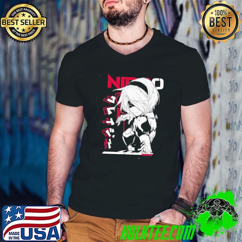 Japan style nier automata 2b mask shirt