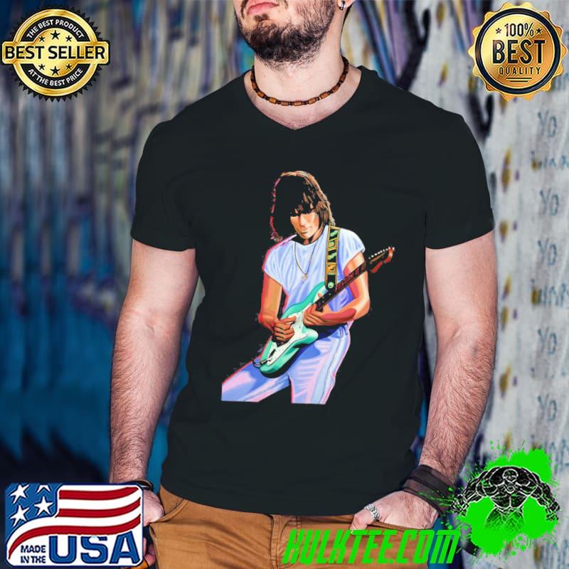 Jeff beck stories worth reading right now retro style art sport shirt