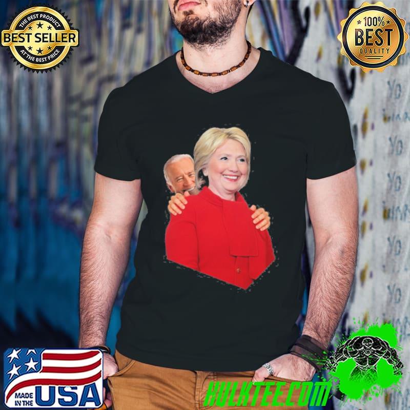 Joe Biden for president sniffs hillary clinton shirt