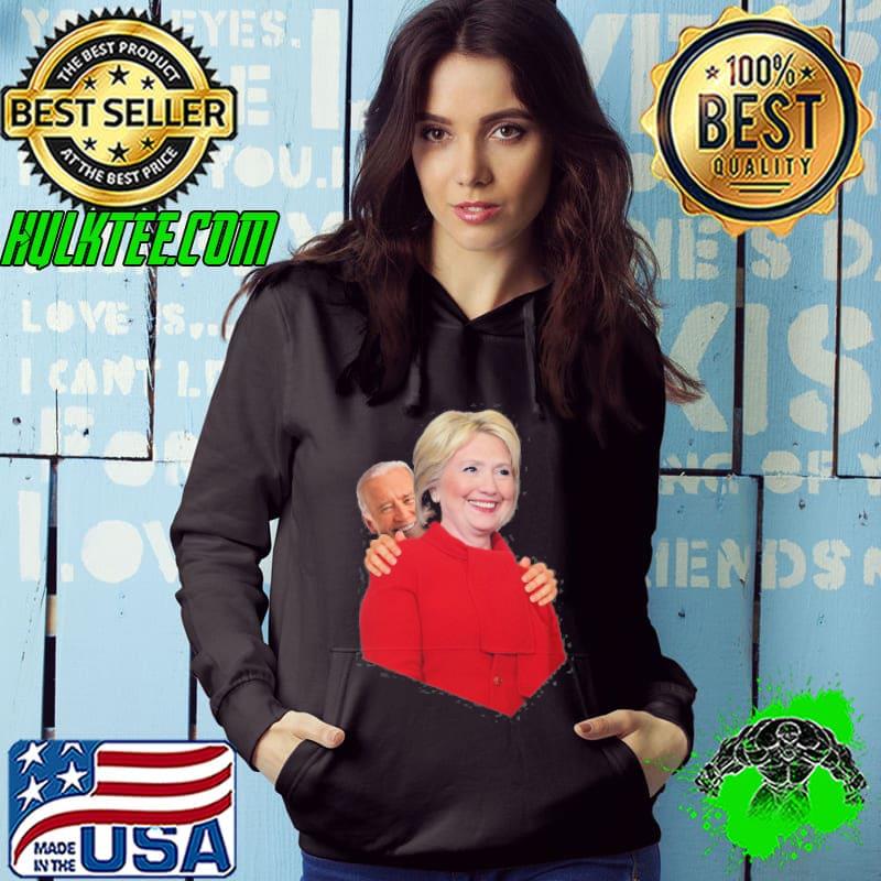 Joe Biden for president sniffs hillary clinton s Hoodie Joe Biden for president sniffs hillary clinton s Hoodie