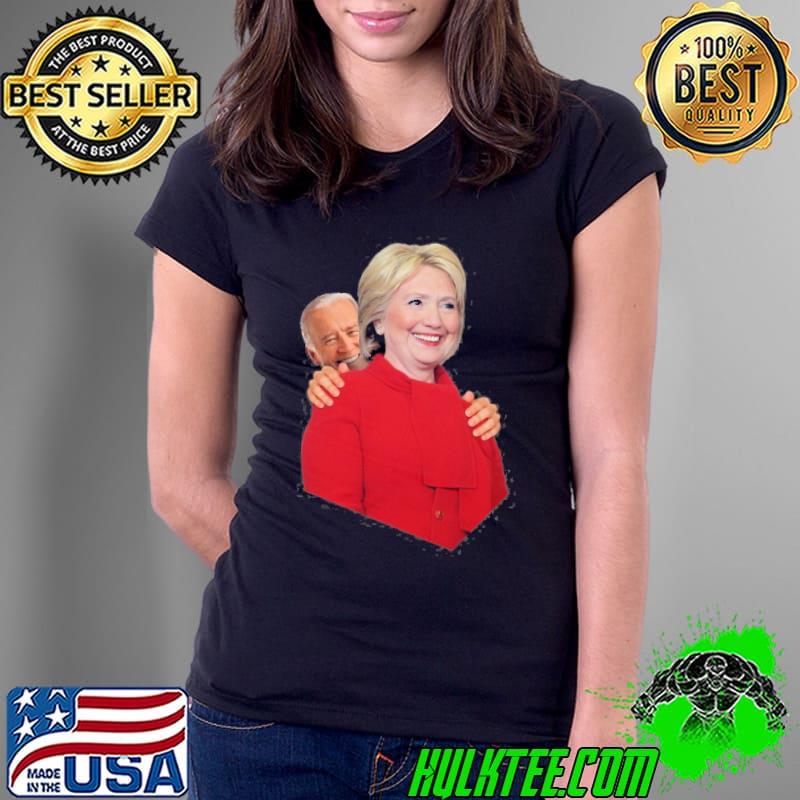 Joe Biden for president sniffs hillary clinton s Ladies Tee Joe Biden for president sniffs hillary clinton s Ladies Tee