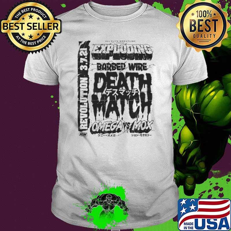 Kenny Omega vs Jon Moxley Exploding Barbed Wire Death Match Shirt