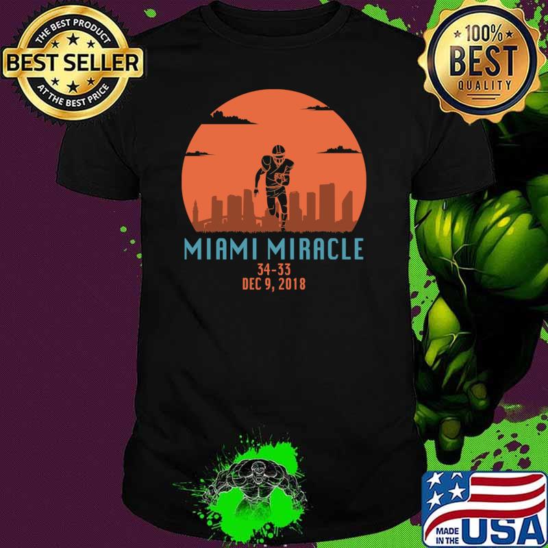 Miami Miracle Funny Football Dolphins T-shirt