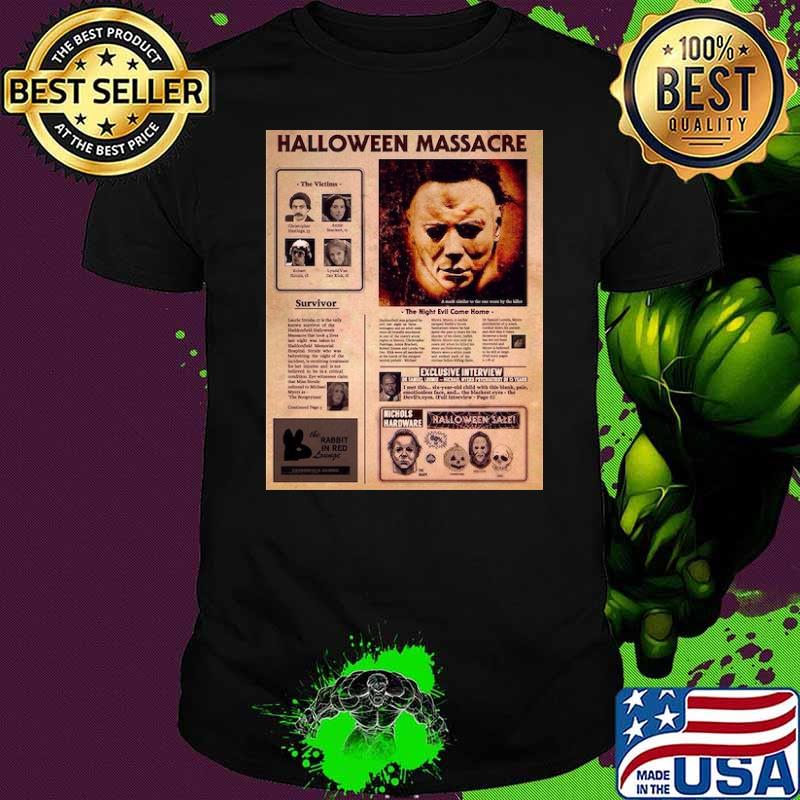 Michael Myer Halloween Massacre Horror Movie Shirt
