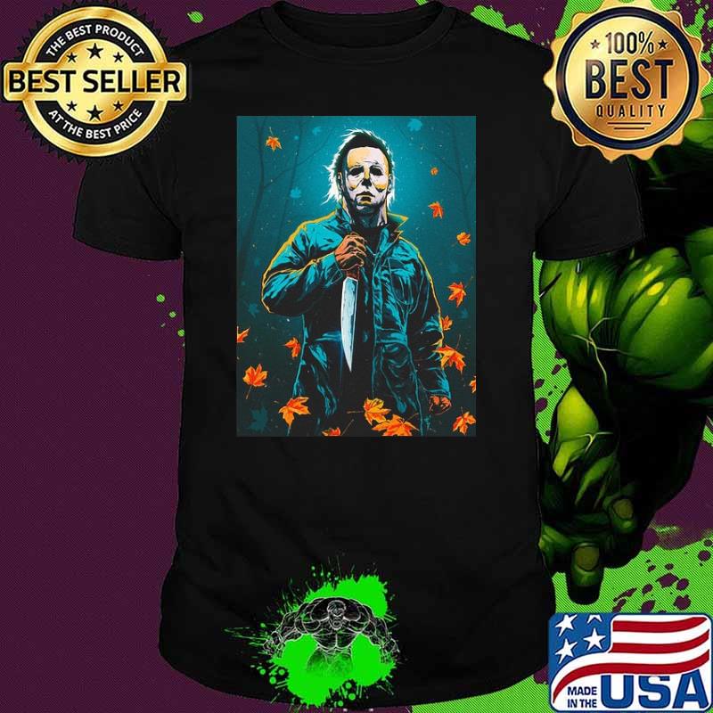 Michael Myer Horror Halloween Movie Leaf Shirt