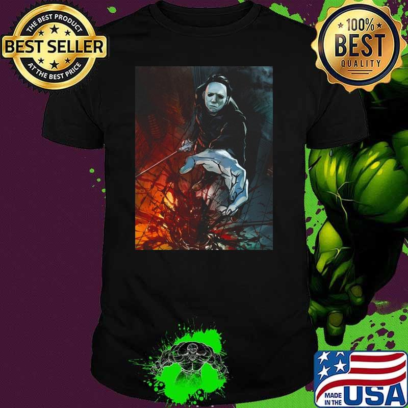 Michael Myer Killer Halloween Movie Poster Art Shirt