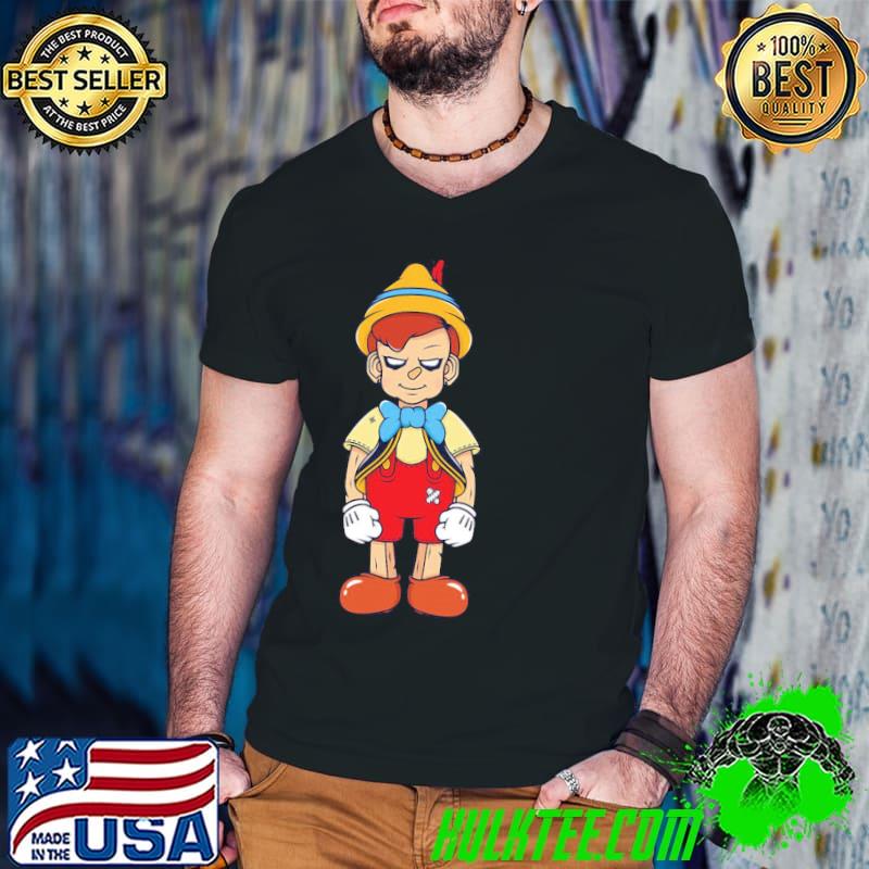 Naughty pinocchio cartoon lover classic shirt