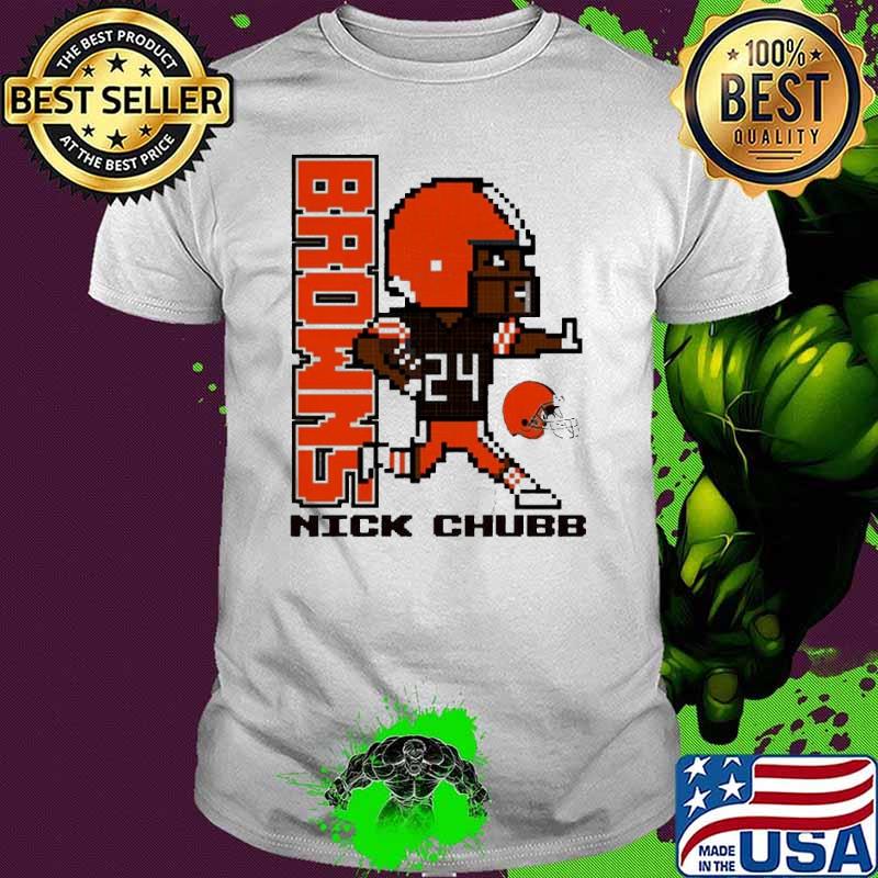 Nick Chubb Cleveland Browns Youth Pixel Player 2.0 shirt, hoodie, sweater,  long sleeve and tank top