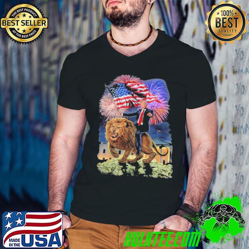 Republican president Donald Trump riding war lion classic shirt