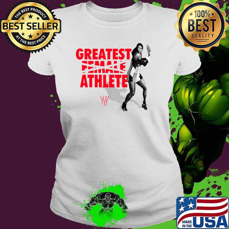 Serena William Red greatest female athlete Essential T-Shirt Ladies tee Serena William Red greatest female athlete Essential T-Shirt Ladies tee