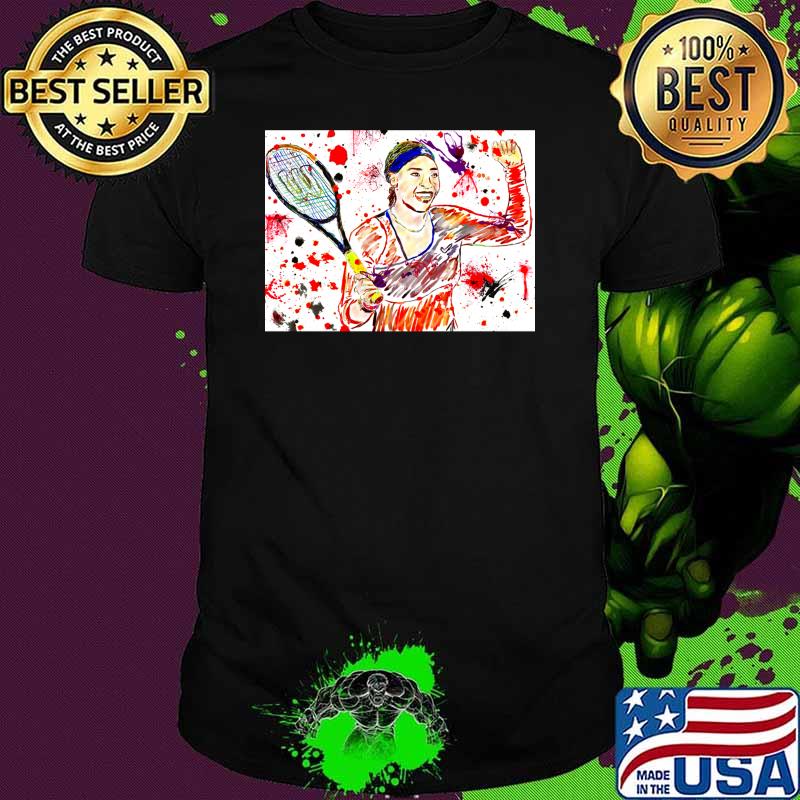 Serena Williams with paint splatter background Classic T-Shirt