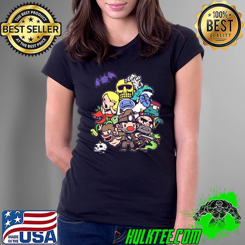 Spelunky Gang Classic T-Shirt Ladies Tee Spelunky Gang Classic T-Shirt Ladies Tee
