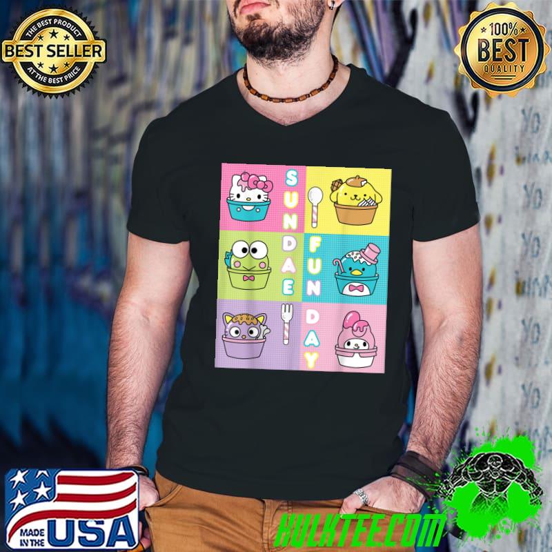 Sundae Fun Day Sanrio Characters Ice Cream Dessert T-Shirt