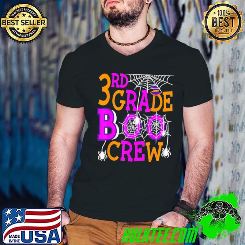 Teacher halloween 3rd grade boo crew shirt