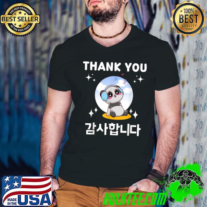 Thank You Hangul Korean Gamsahabnida Kawaii Panda T-Shirt