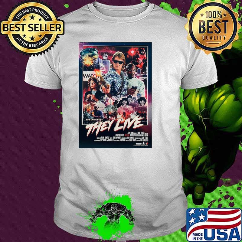 They Live 1988 Poster Movie Shirt