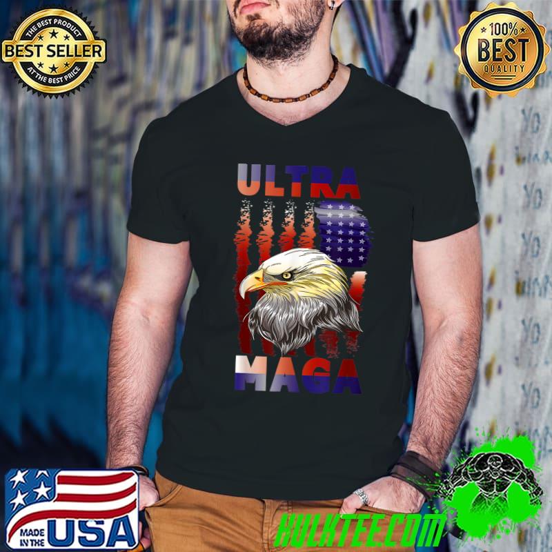 Ultra Mega Eagle With The Flag T-Shirt