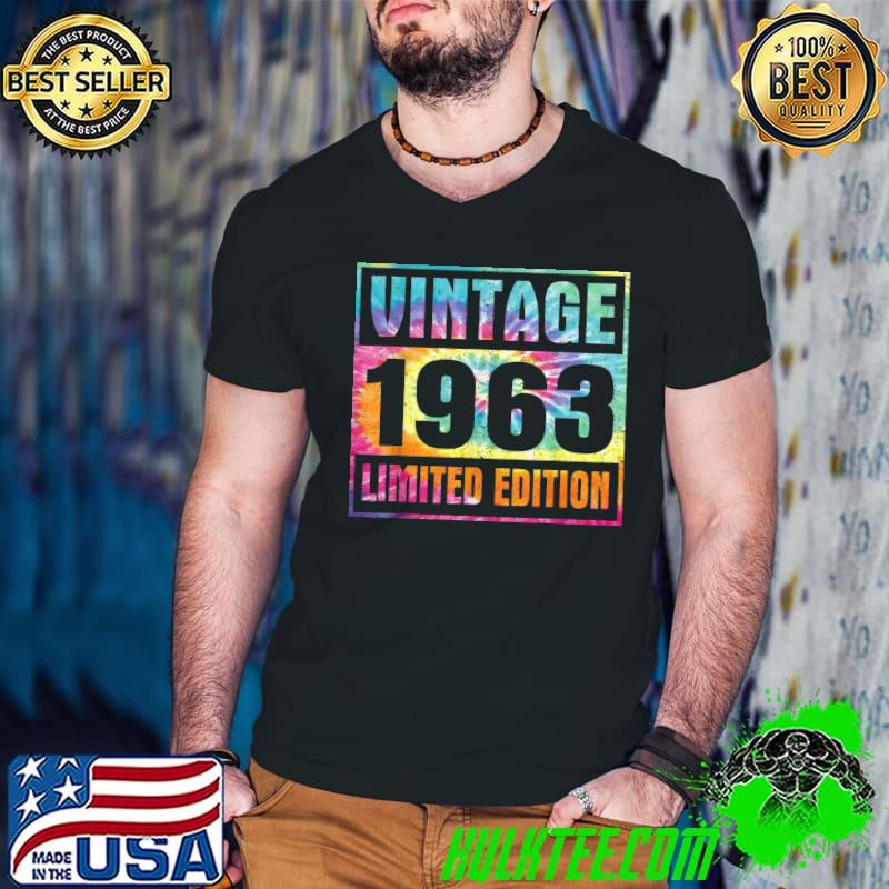 Vintage 1963 Limited Edition 59th Birthday Tie Dye T-Shirt