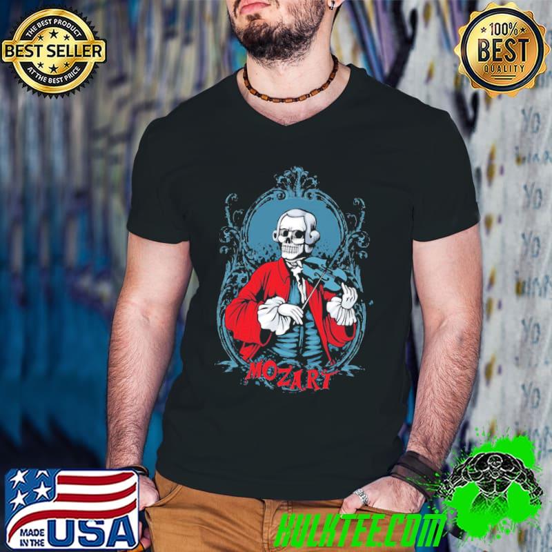 Violist mozart skull classic shirt
