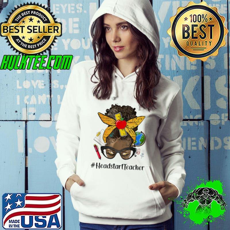 Womens afro messy bun headstart teacher life back to school classic s Hoodie Womens afro messy bun headstart teacher life back to school classic s Hoodie