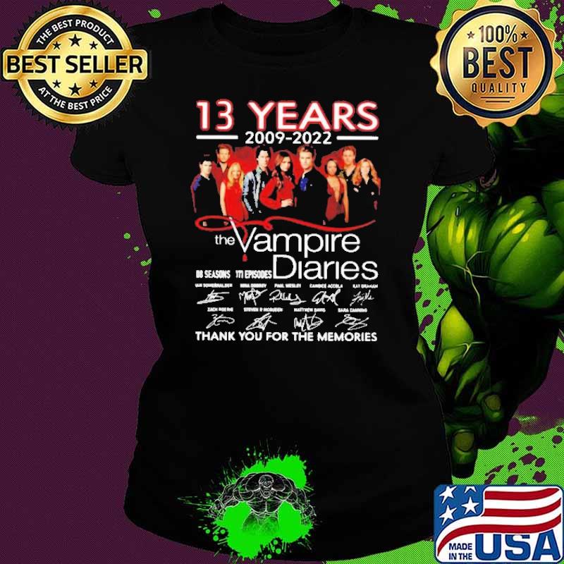 13 Years 2009 2022 The Vampire Diaries Shirt Ladies tee 13 Years 2009 2022 The Vampire Diaries Shirt Ladies tee