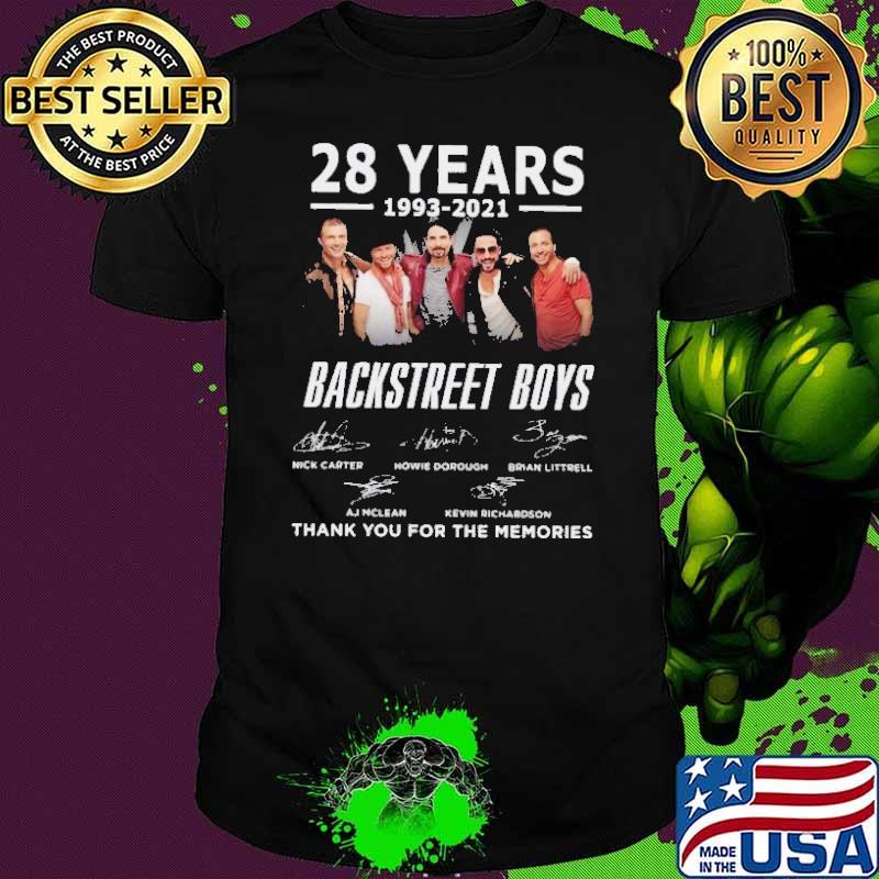 28 Years 1993 2021 Backstreet Boys Shirt