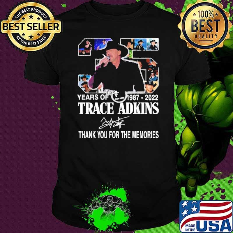 35 Years 1987 2022 Trace Adkins Thank You For The Memories Shirt