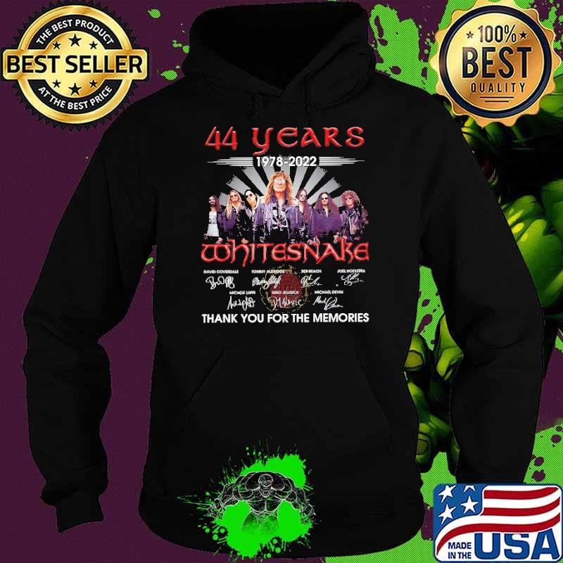 44 years Whitesnake thank for memories signatures s Hoodie 44 years Whitesnake thank for memories signatures s Hoodie
