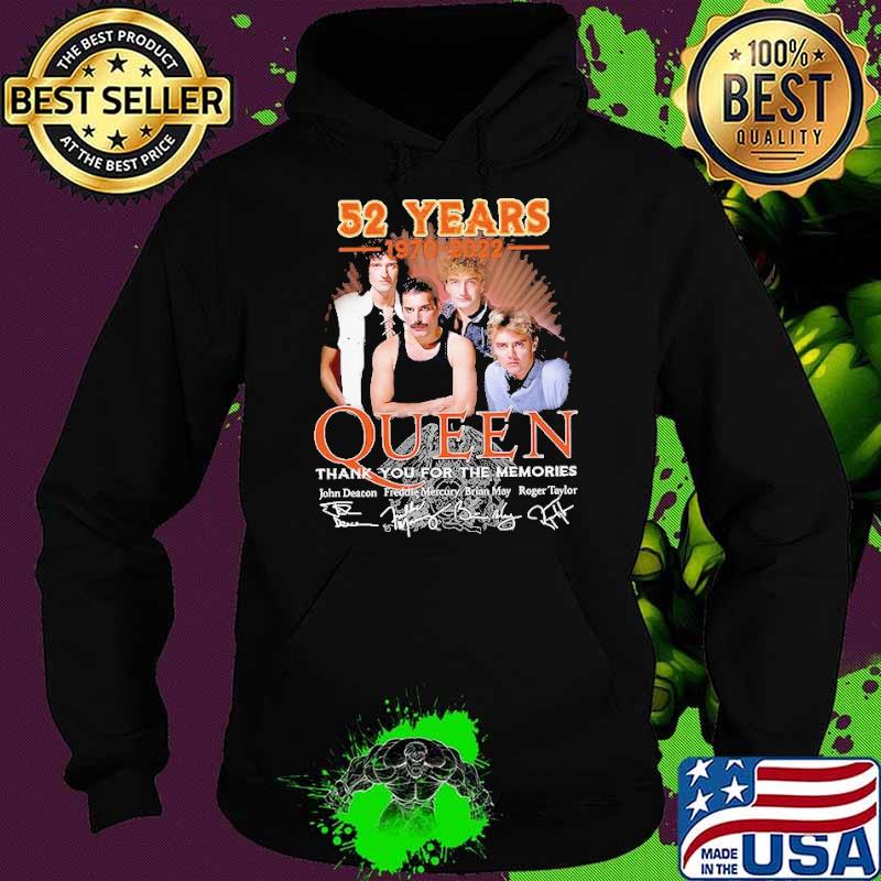 52 years 1970 2022 queen thank for memories signatures s Hoodie 52 years 1970 2022 queen thank for memories signatures s Hoodie