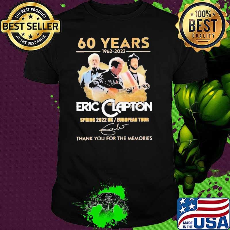 60 Years 1962 2022 Eric Clapton Spring 2022 UK Shirt