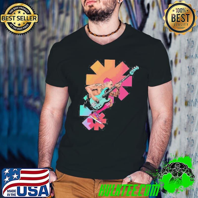 Bassist the flea rock band red hot chilI peppers shirt