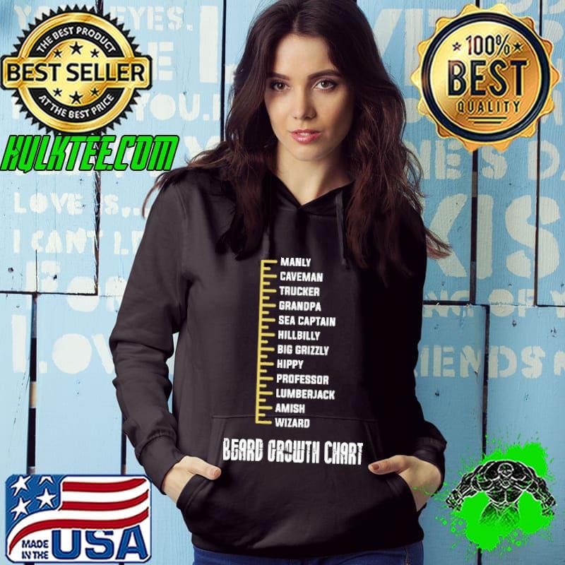 Beard Crouwth Chart Shirt Hoodie Beard Crouwth Chart Shirt Hoodie