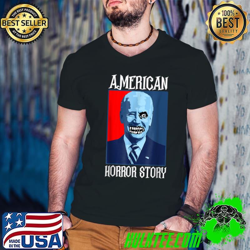 Biden Horror American Zombie Story Halloween Vintage T-Shirt