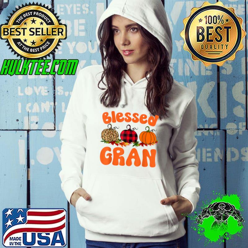 Blessed gran Pumpkin Leopard Thankful Grateful Women Girl T-Shirt Hoodie Blessed gran Pumpkin Leopard Thankful Grateful Women Girl T-Shirt Hoodie