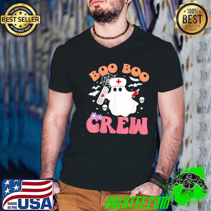 Boo boo crew quote nurse cool halloween nurse costume funny halloween shirt
